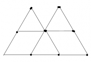 Degtukai - piramidė ir penki trikampiai - atsakymas 3