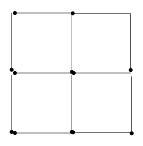 Degtukai - trys kvadratai iš penkių